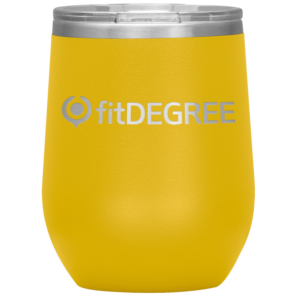 fitDegree-12oz Wine Insulated Tumbler