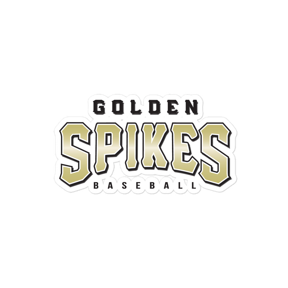 Golden Spikes-Bubble-free stickers