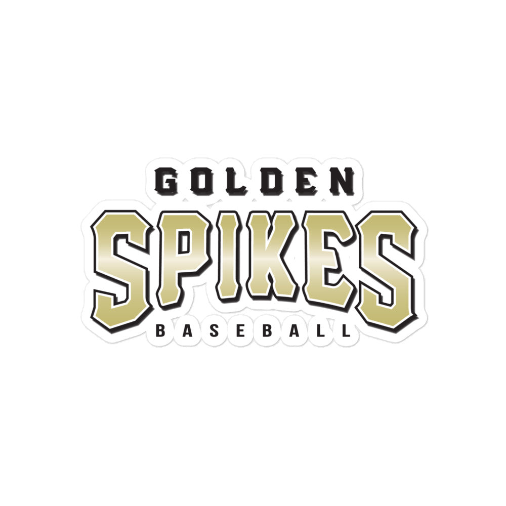 Golden Spikes-Bubble-free stickers