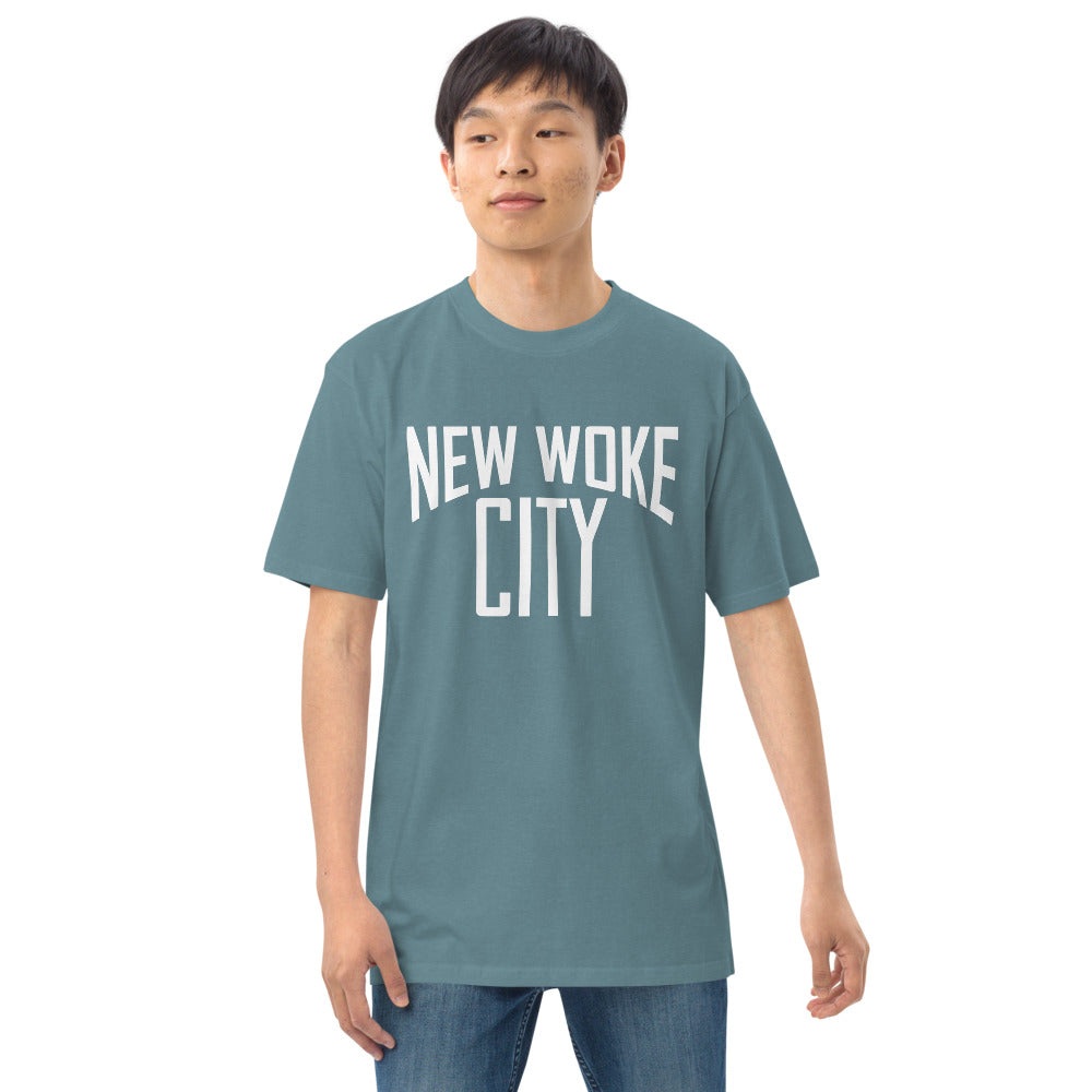New Woke City-Men’s premium heavyweight tee