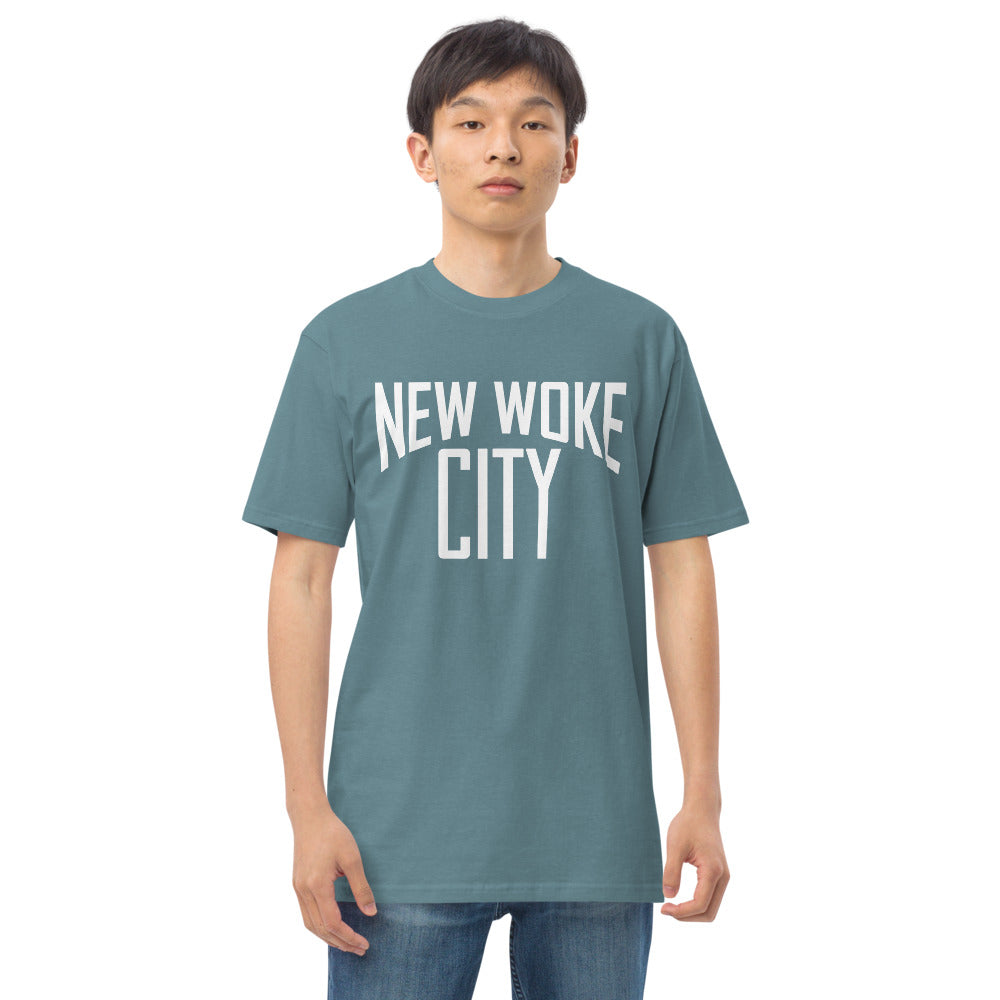 New Woke City-Men’s premium heavyweight tee