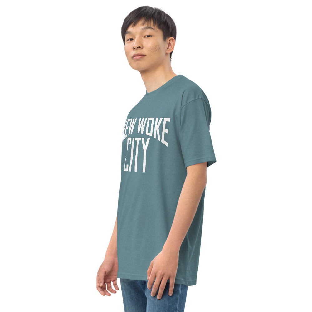 New Woke City-Men’s premium heavyweight tee