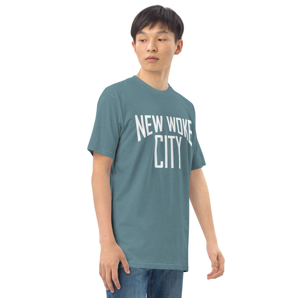New Woke City-Men’s premium heavyweight tee