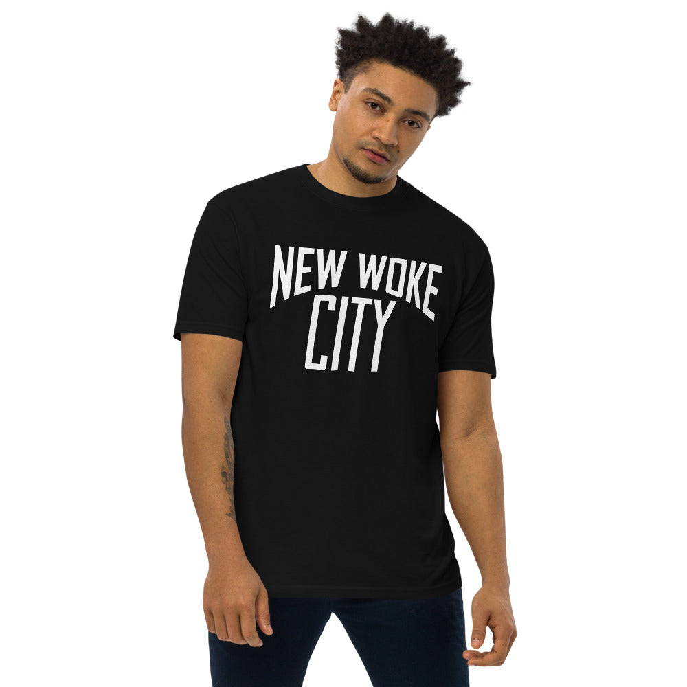 New Woke City-Men’s premium heavyweight tee