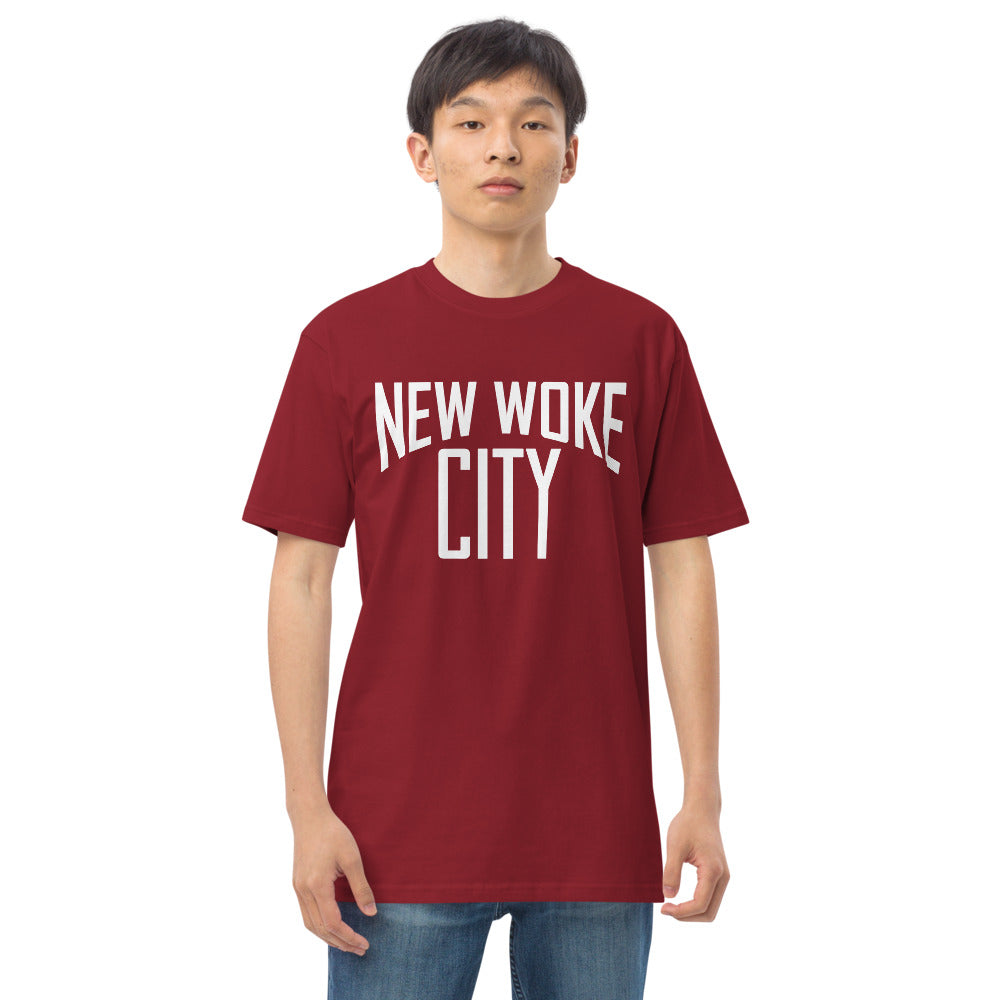 New Woke City-Men’s premium heavyweight tee