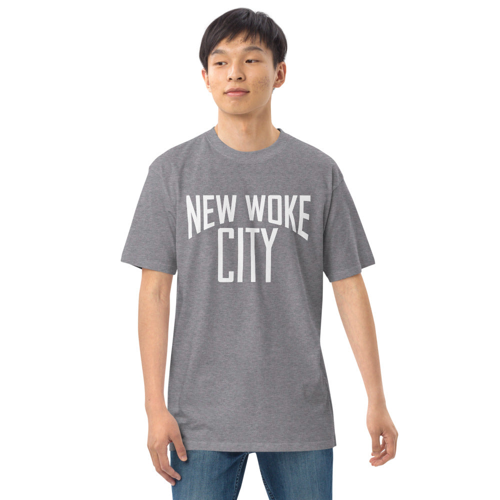 New Woke City-Men’s premium heavyweight tee