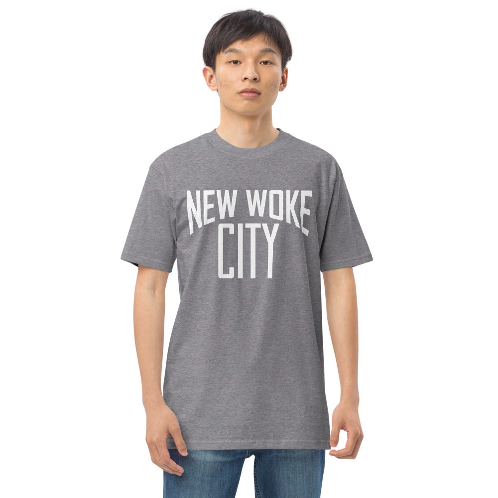 New Woke City-Men’s premium heavyweight tee