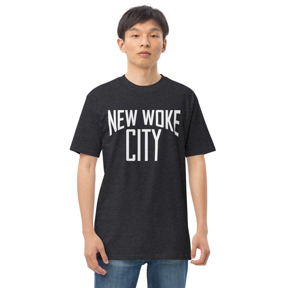New Woke City-Men’s premium heavyweight tee