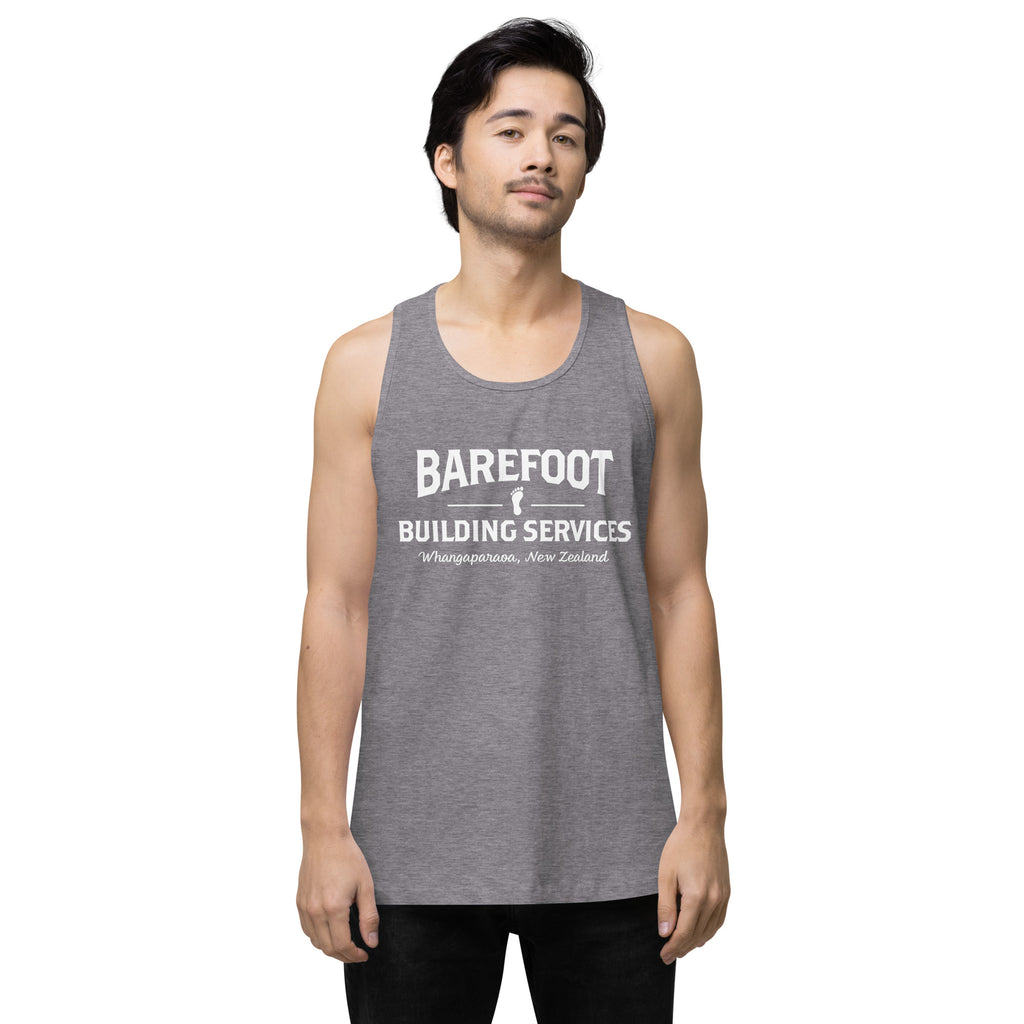 Barefoot Building-Men’s premium tank top