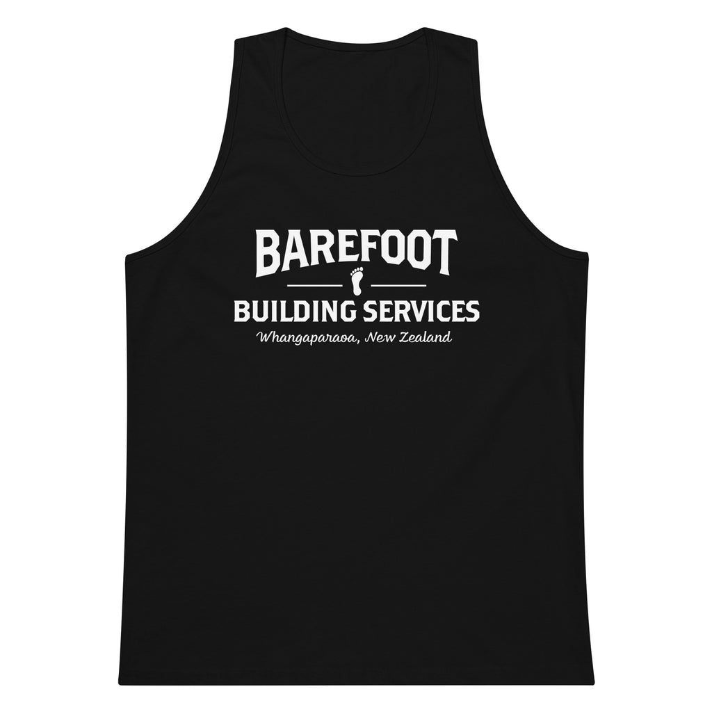 Barefoot Building-Men’s premium tank top