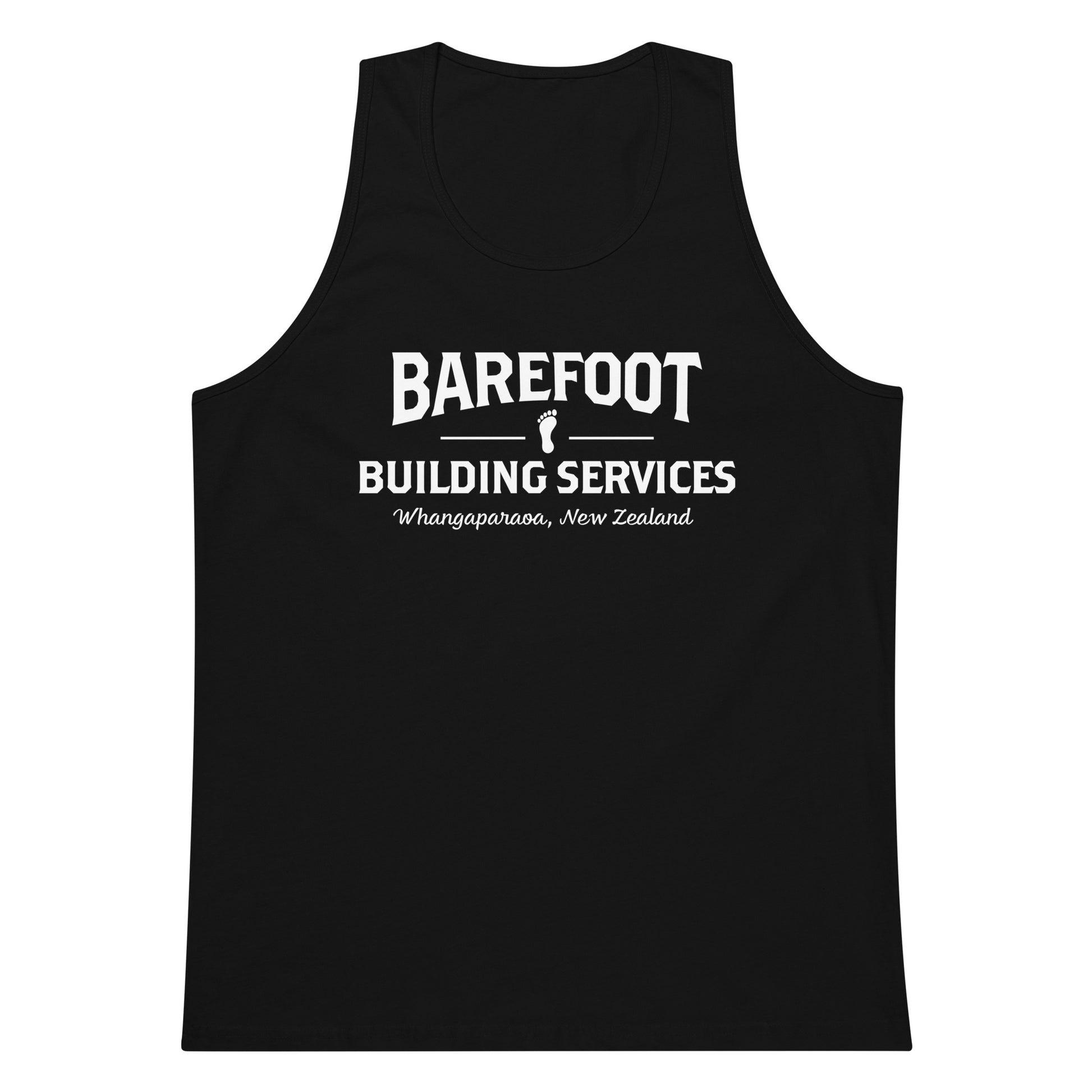 Barefoot Building-Men’s premium tank top