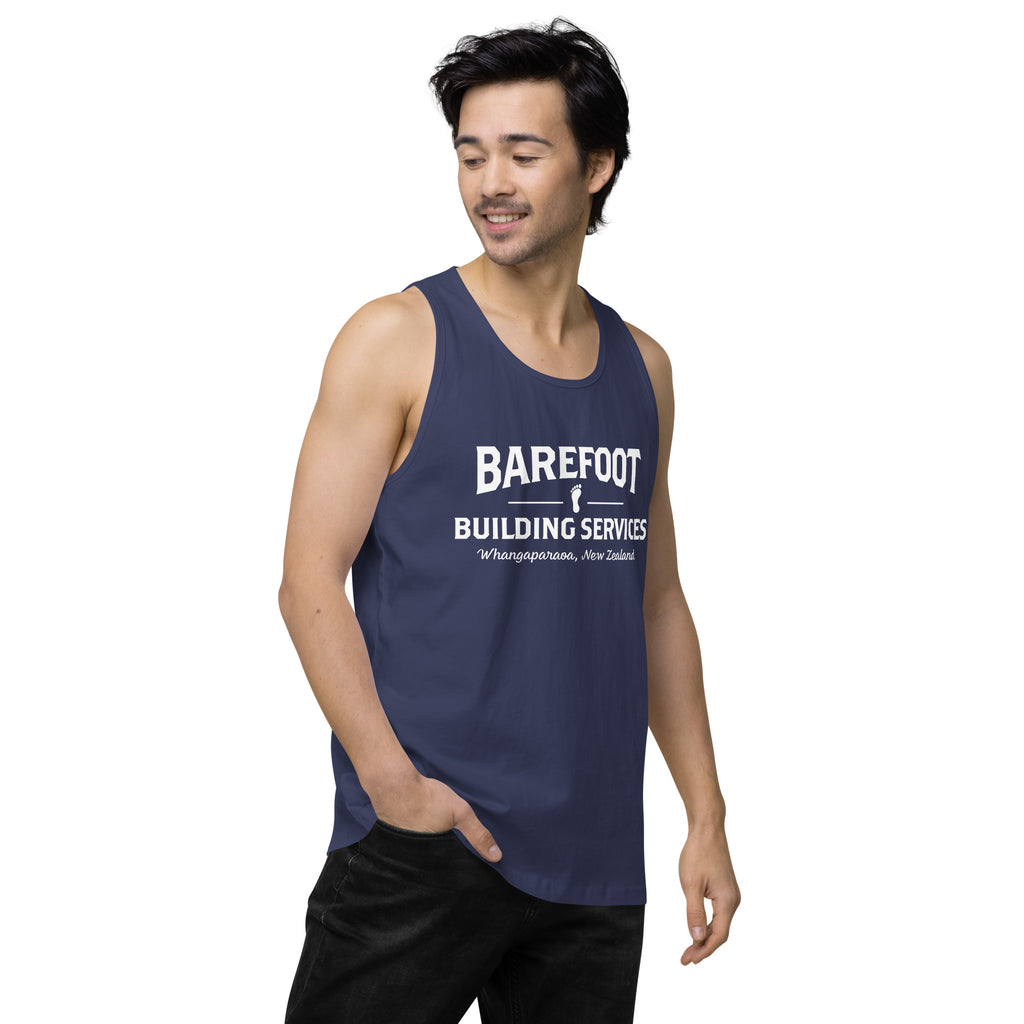 Barefoot Building-Men’s premium tank top