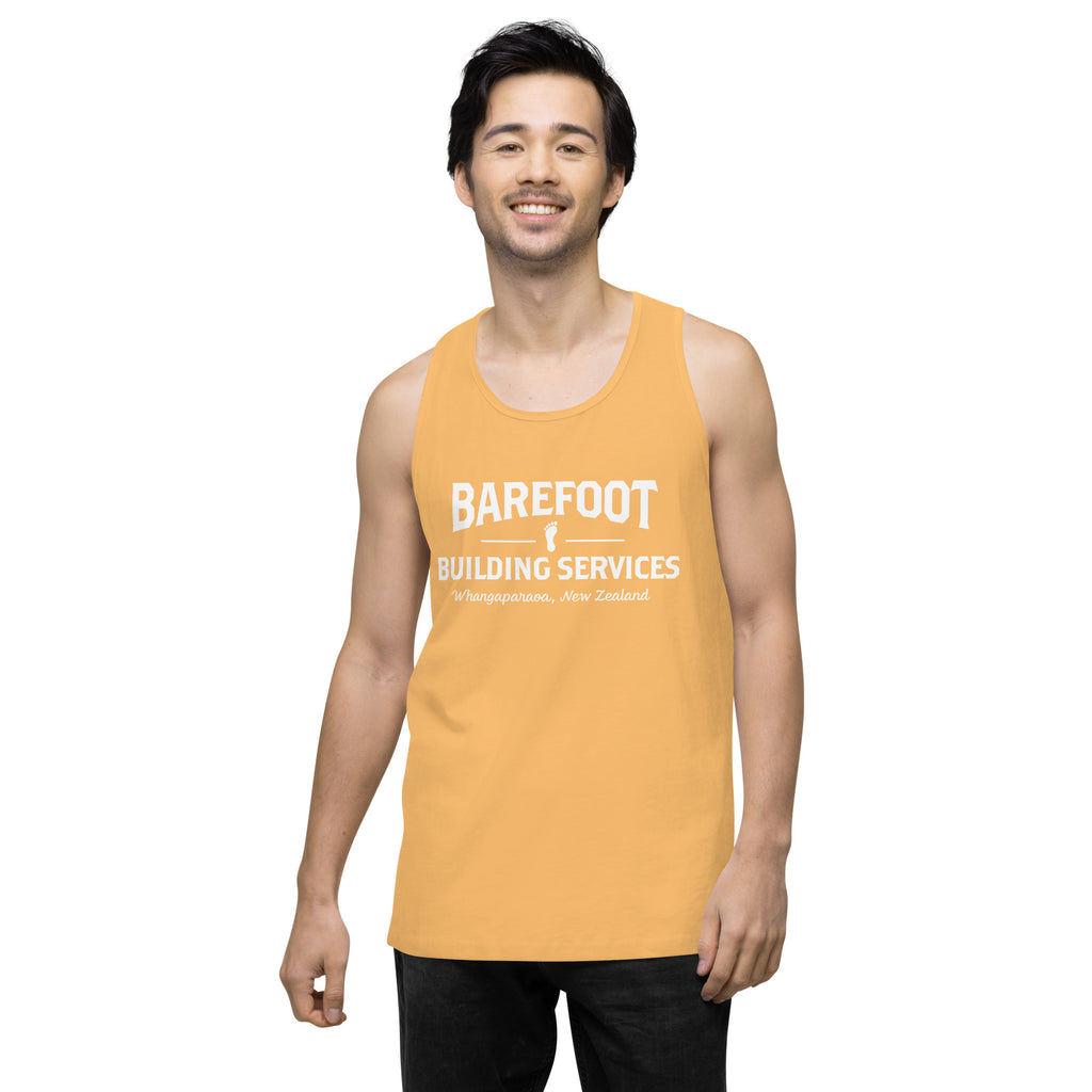 Barefoot Building-Men’s premium tank top