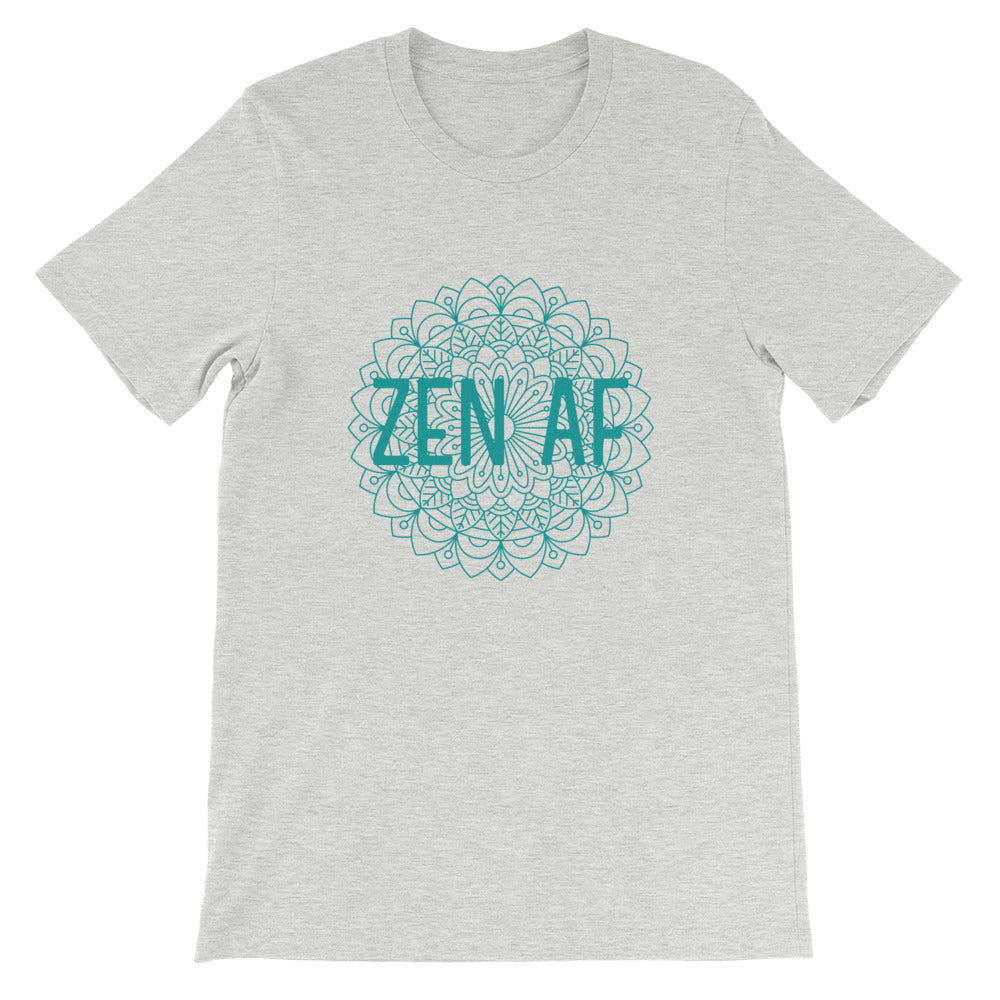 M3Yoga-Zen AF Back Logo-Short-Sleeve Unisex T-Shirt
