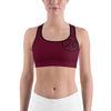 Turbo26-Sports Bra Maroon 26 Logo