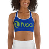 Fuse45-Blue Sports Bra