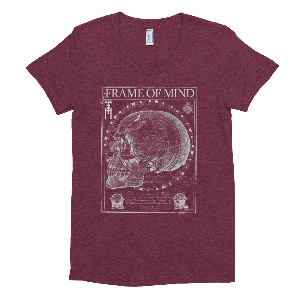 FOM SKULL-Women's Crew Neck T-shirt