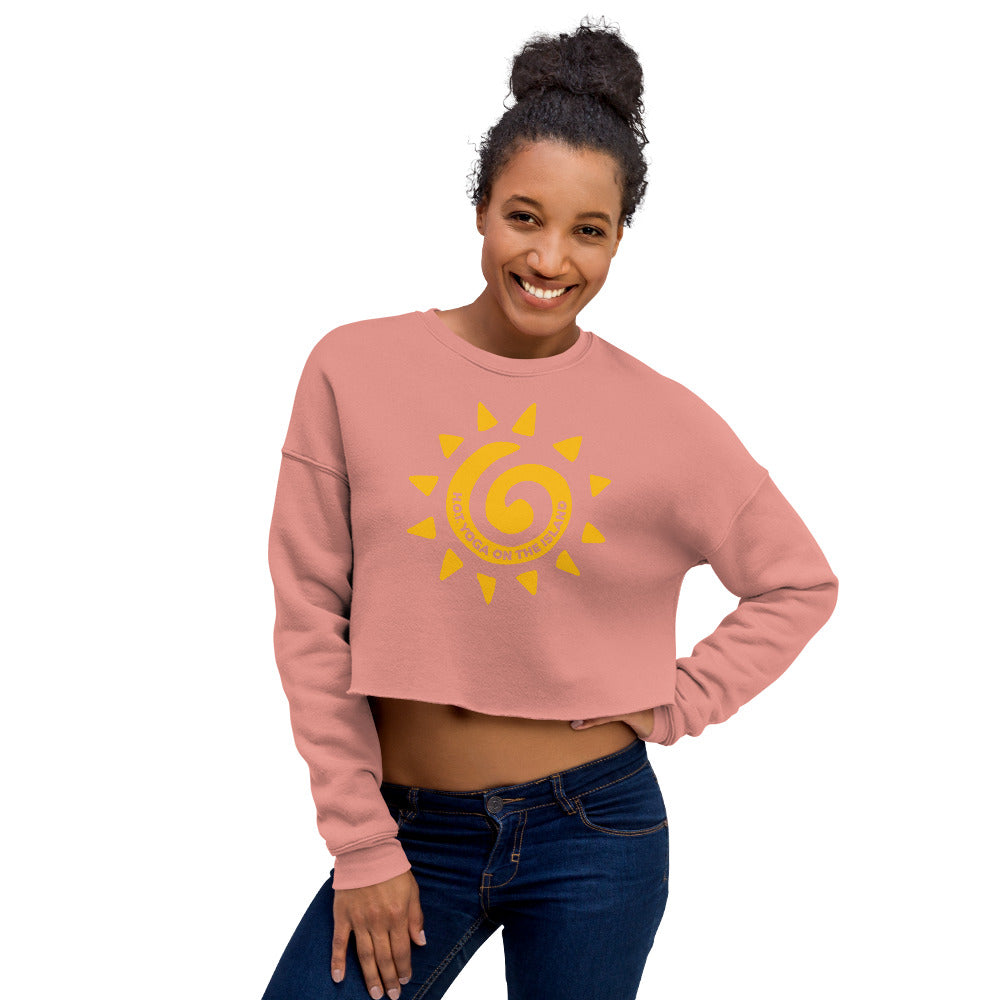 Hot Yoga On The Island-Crop Sweatshirt