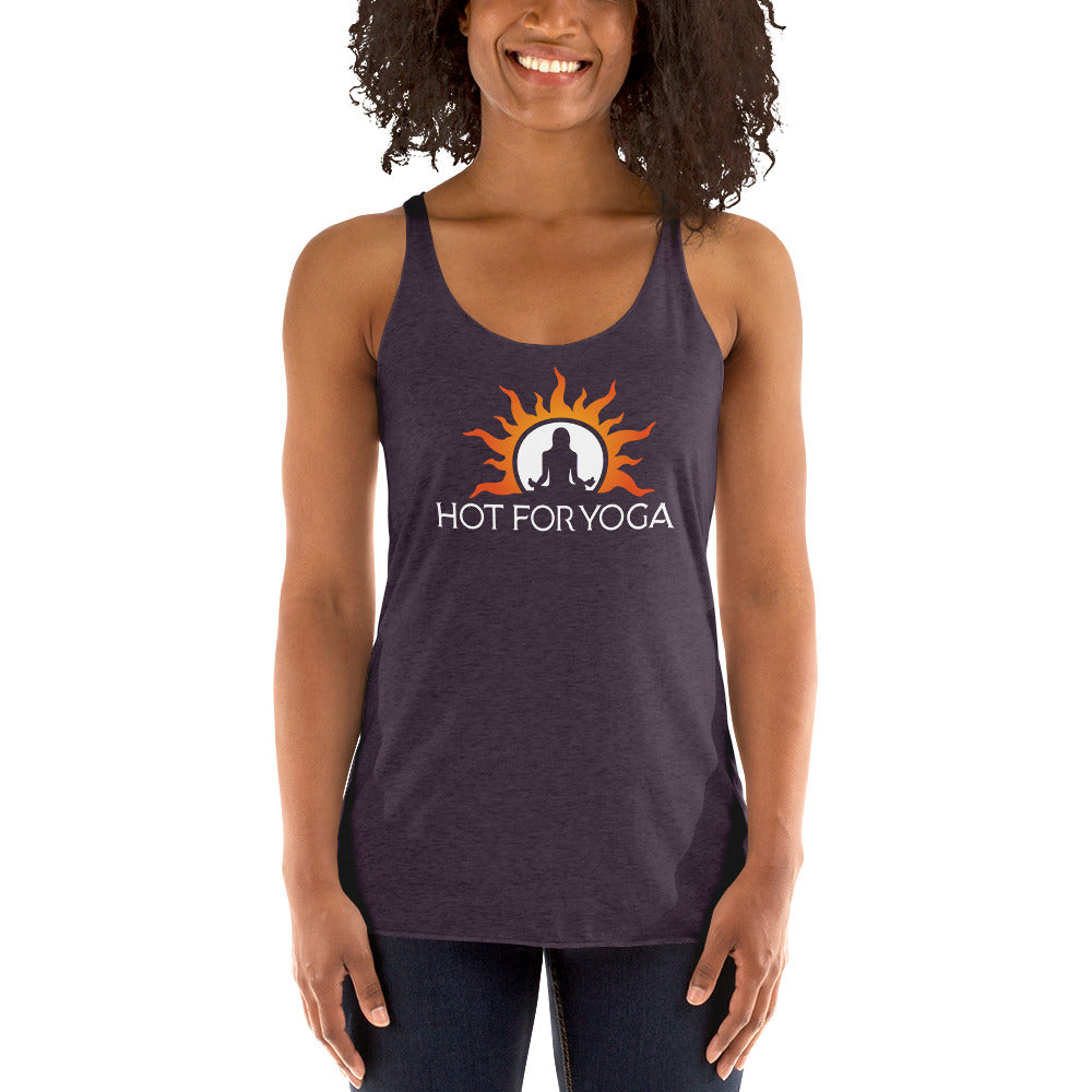 Hot For Yoga-Women's Racerback Tank