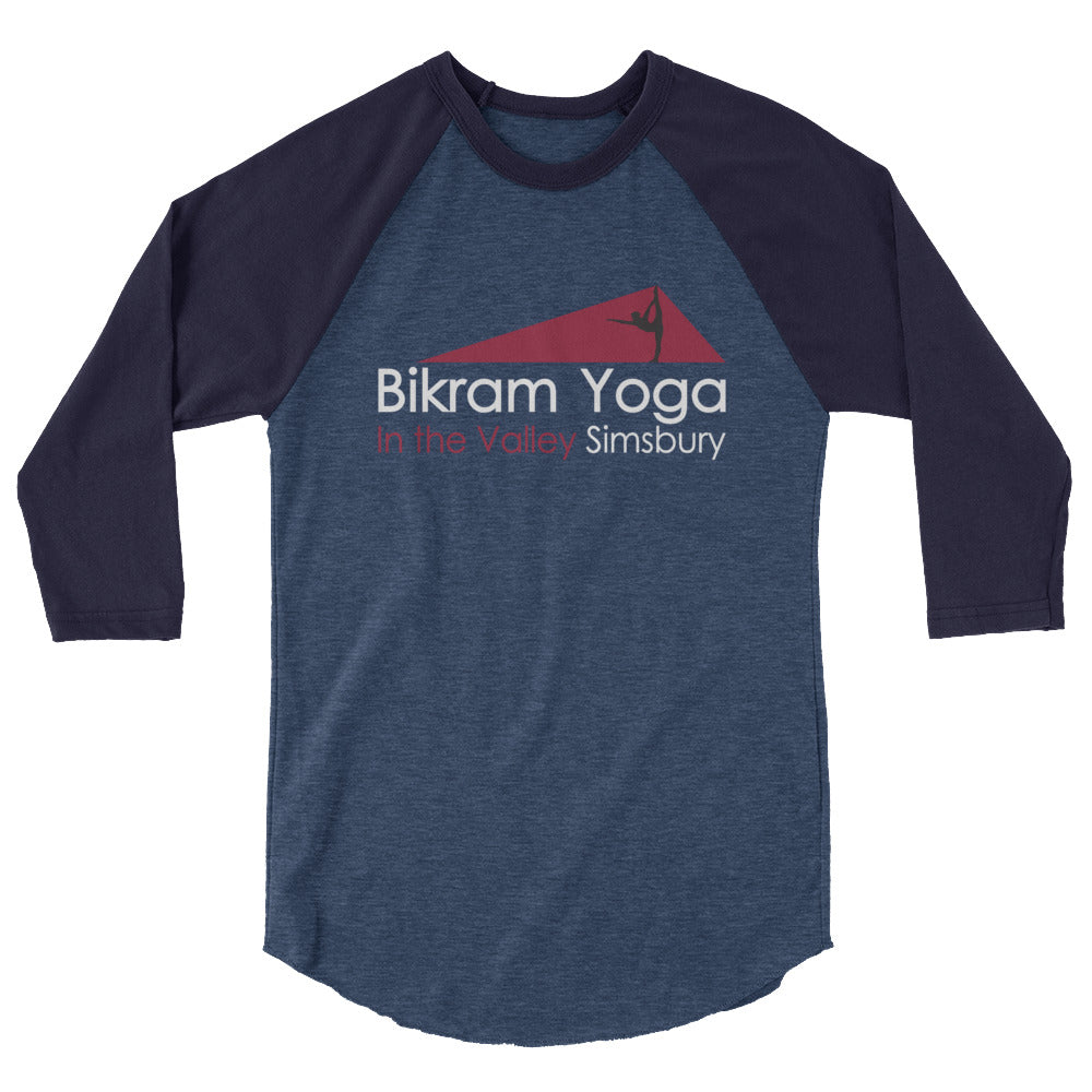 Bikram Yoga Simsbury-3/4 sleeve raglan shirt