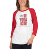 The Hot Yoga Factory Unisex 3/4 sleeve raglan shirt