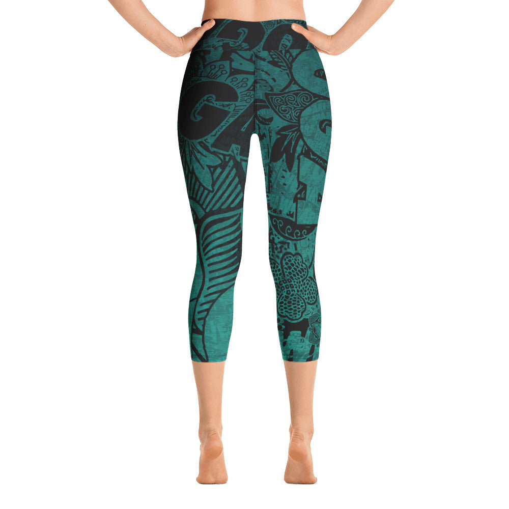 WAYdecay Capri Leggings Turquoise