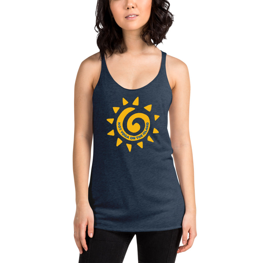 Hot Yoga On The Island-Women's Racerback Tank