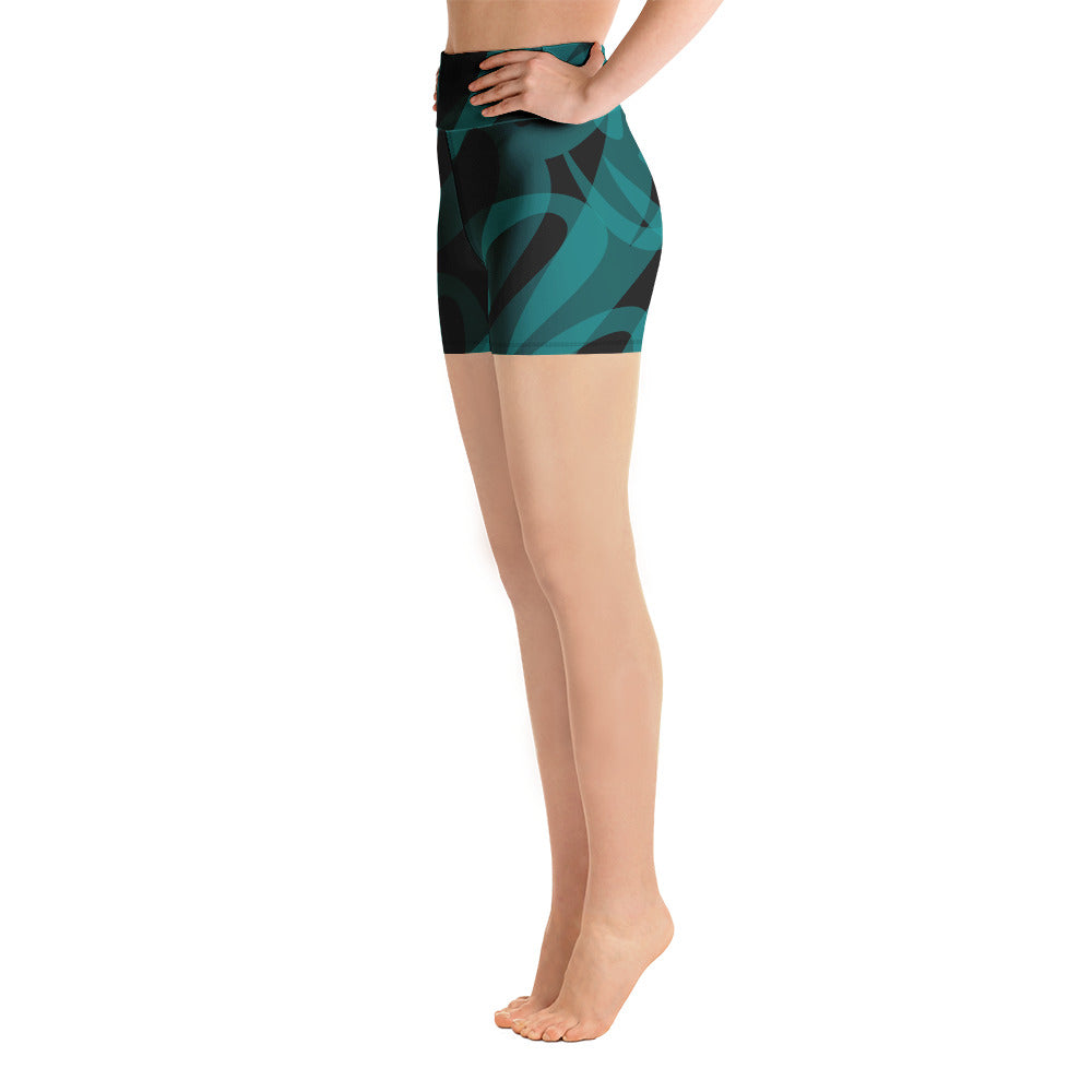 M3 Yoga-Big Logo Yoga Shorts