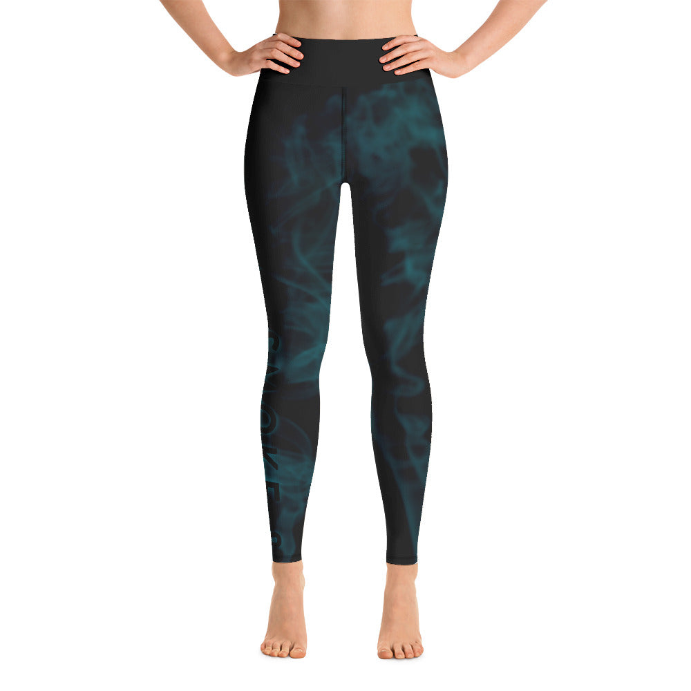 Smoke & Mirrors Fitness-Teal&Black Leggings