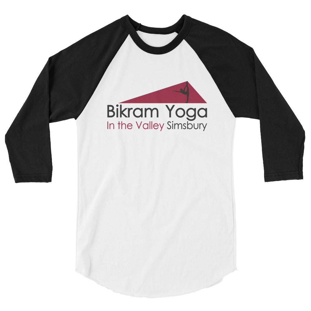 Bikram Yoga Simsbury-3/4 sleeve raglan shirt
