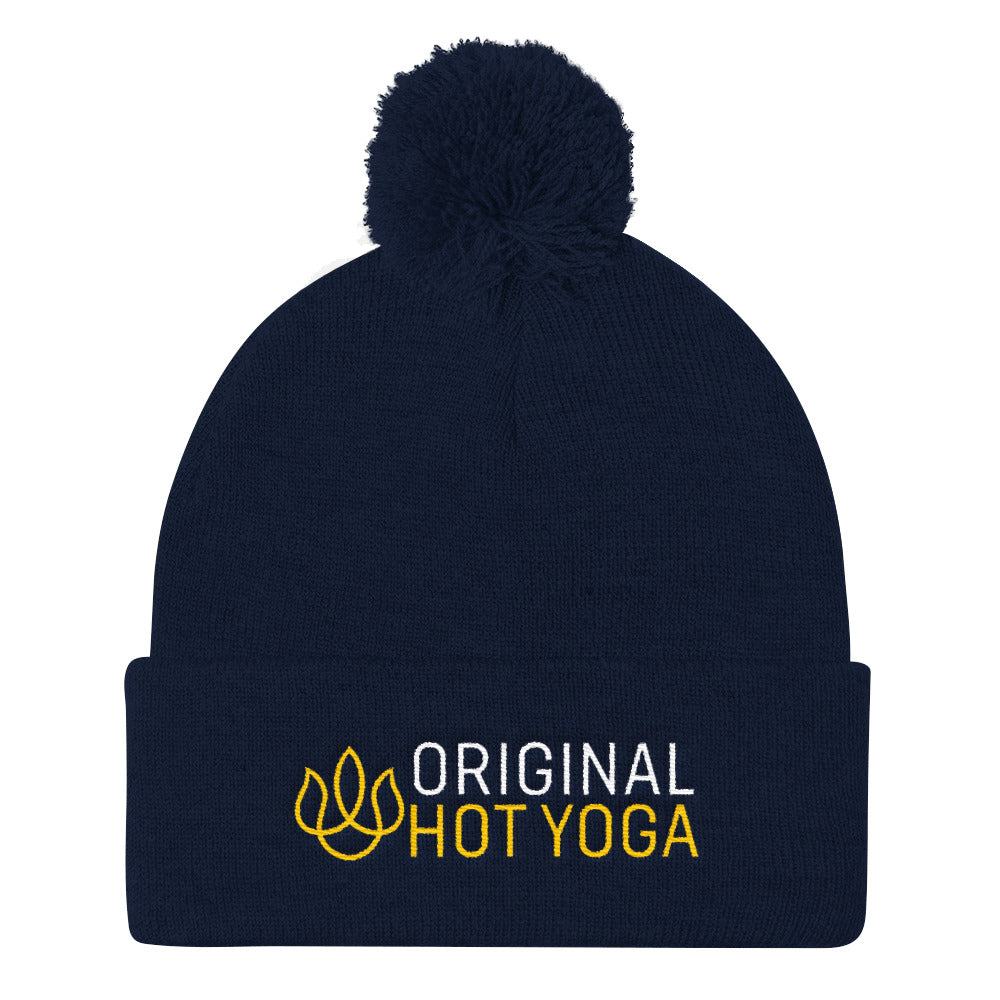 Original Hot Yoga Traverse City-Pom Pom Knit Cap