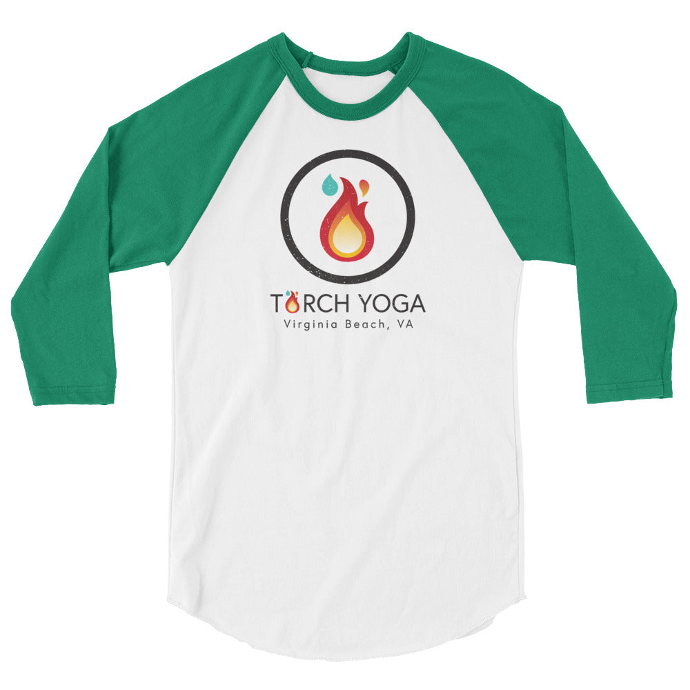 Torch Yoga VA Unisex Fine Jersey Raglan Tee w/ Tear Away Label