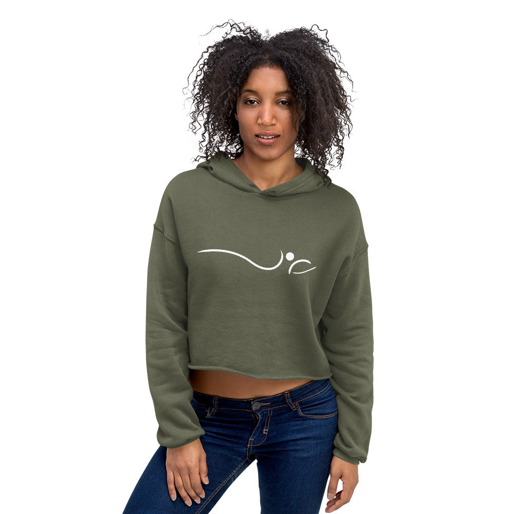 Indy House Of Pilates-Crop Hoodie