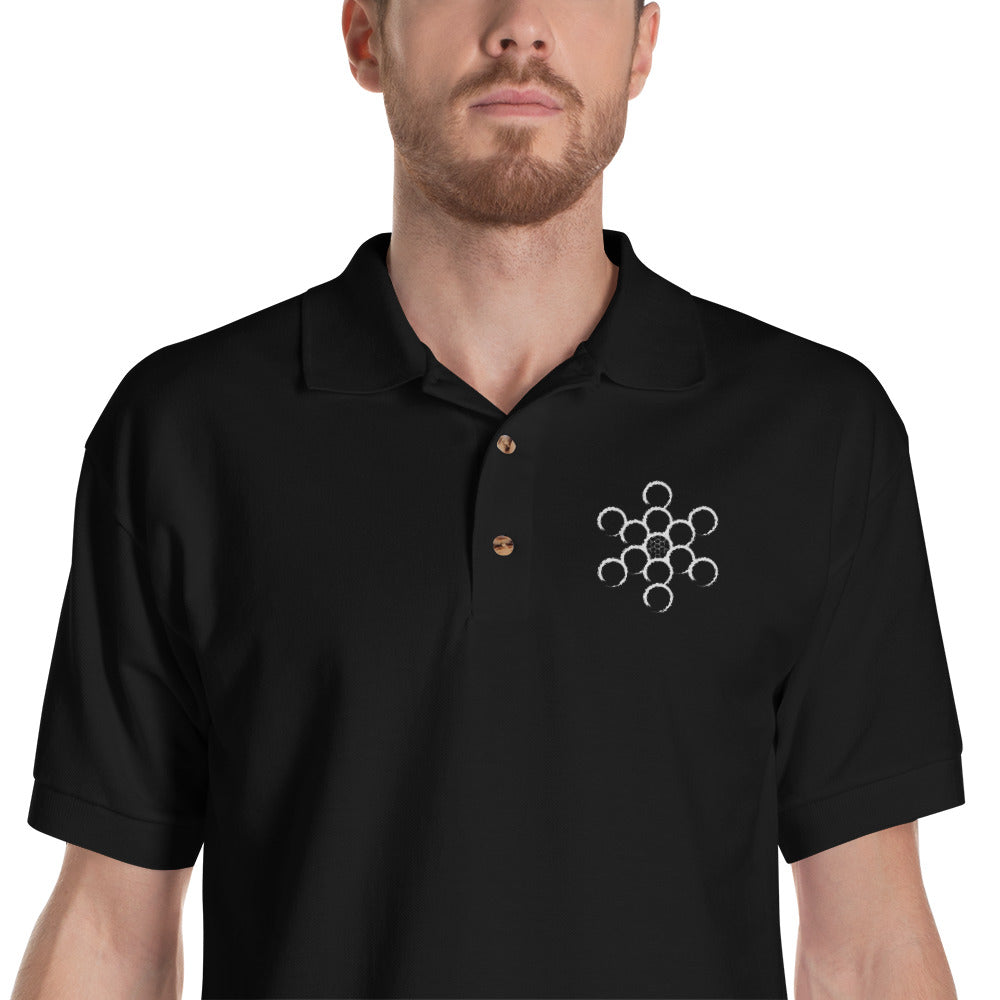 Yoga Golf Coach-Embroidered Polo Shirt