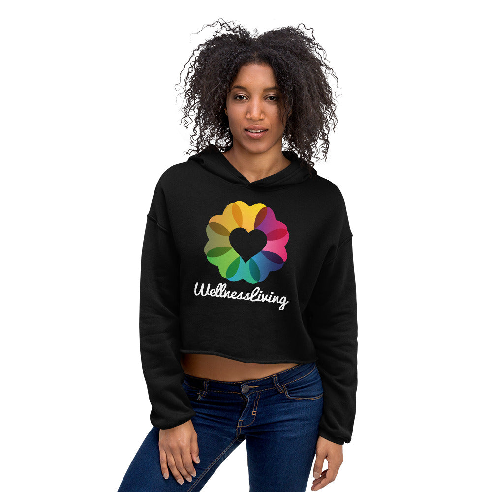 Wellness Living-Crop Hoodie
