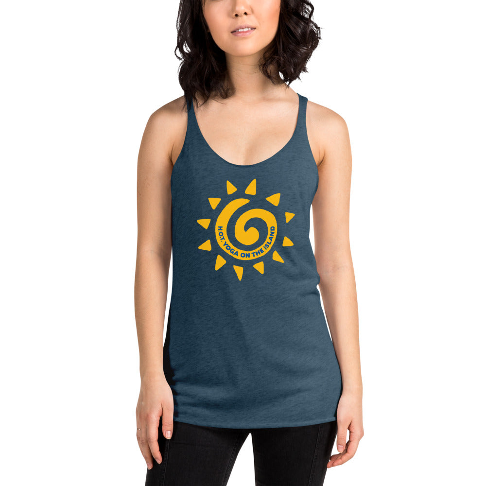 Hot Yoga On The Island-Women's Racerback Tank