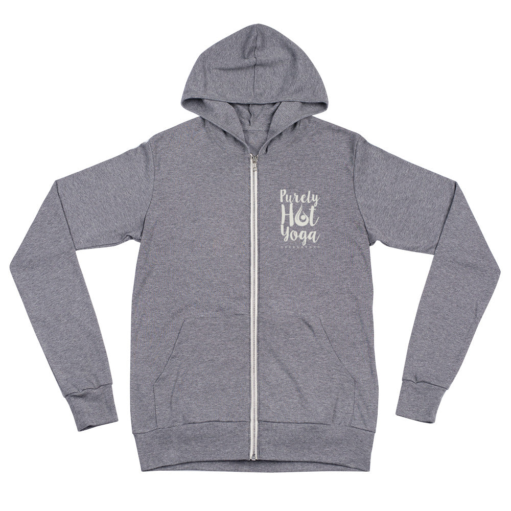 Purely Hot Yoga-Unisex lightweight zip hoodie