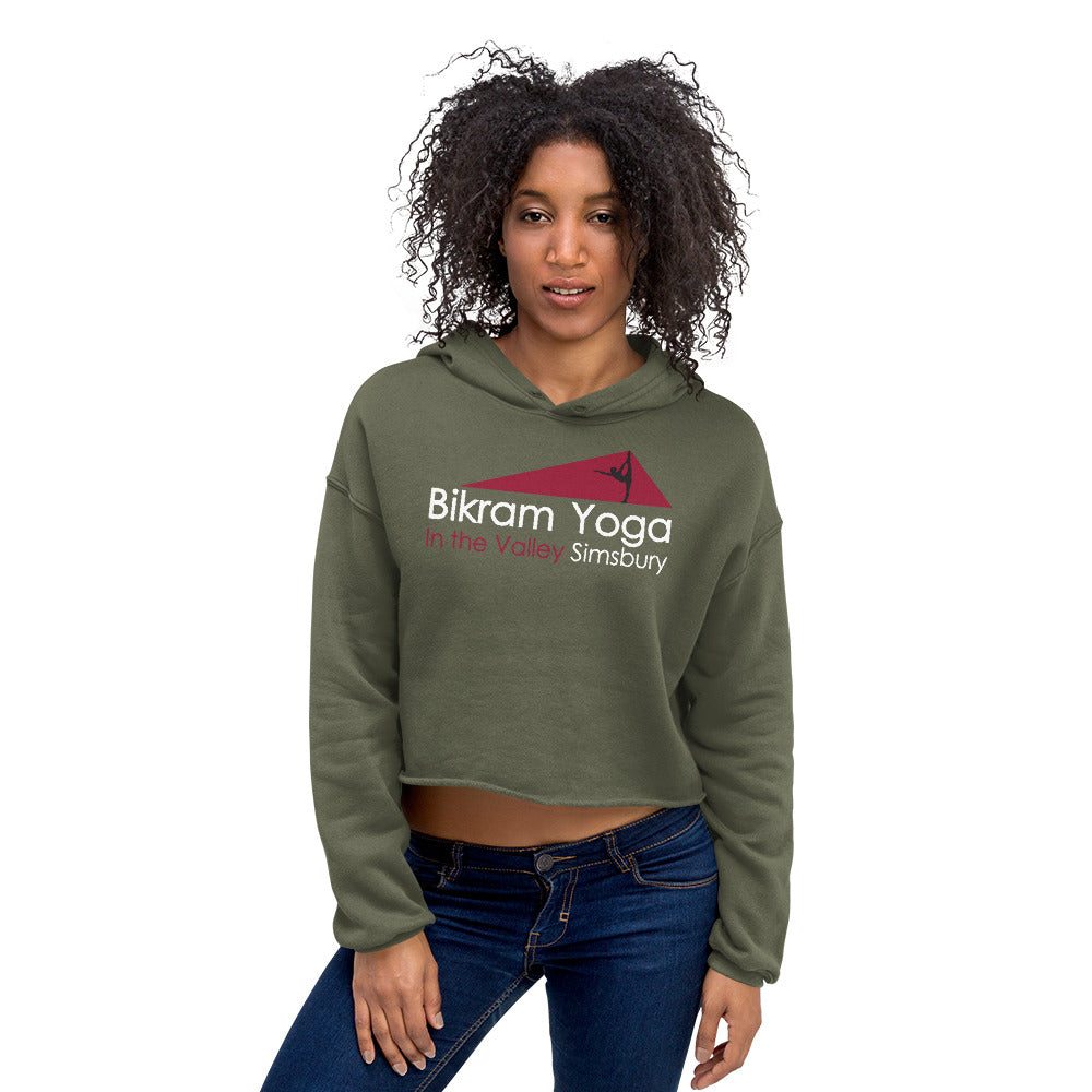 Bikram Yoga Simsbury-Crop Hoodie