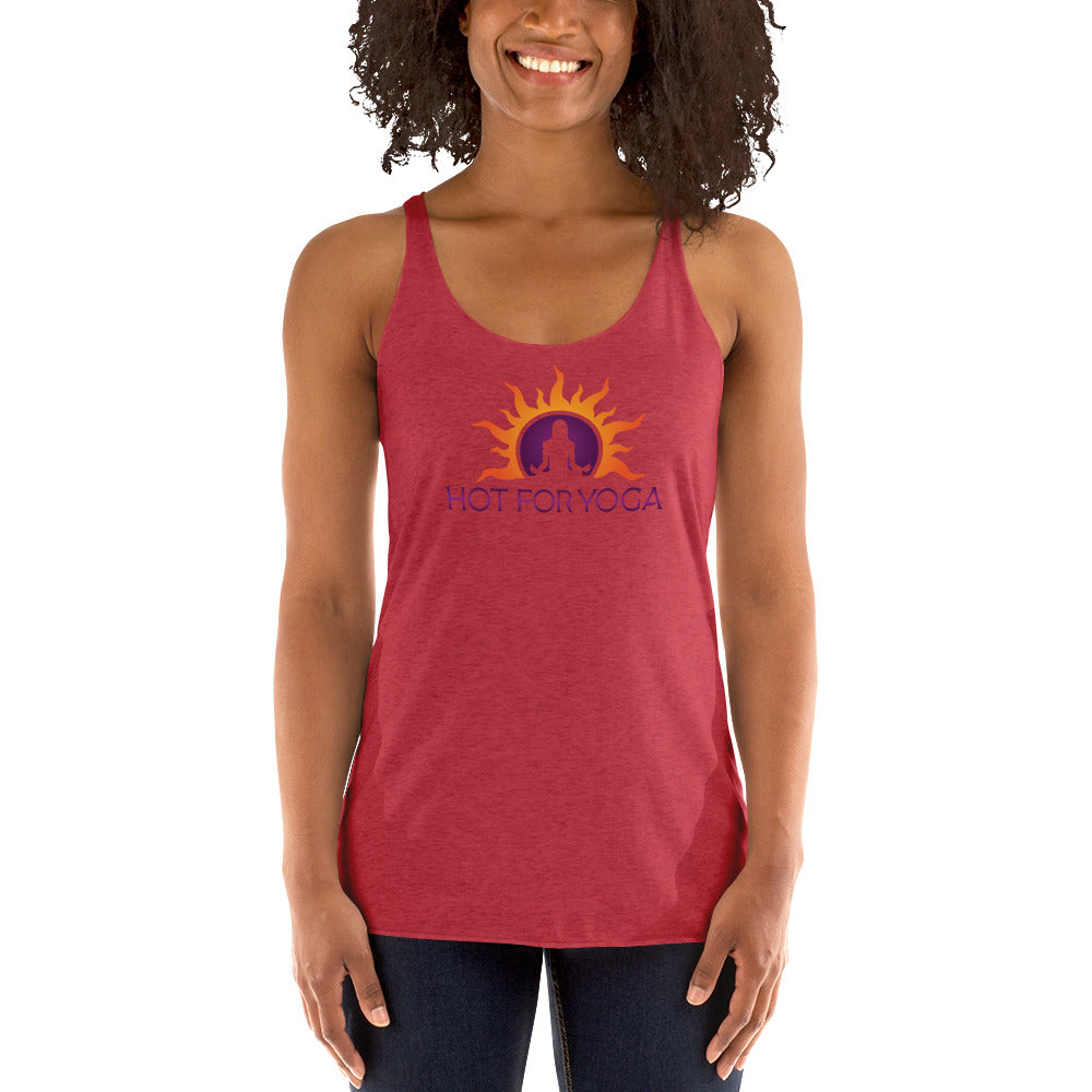 Hot For Yoga-Women's Racerback Tank