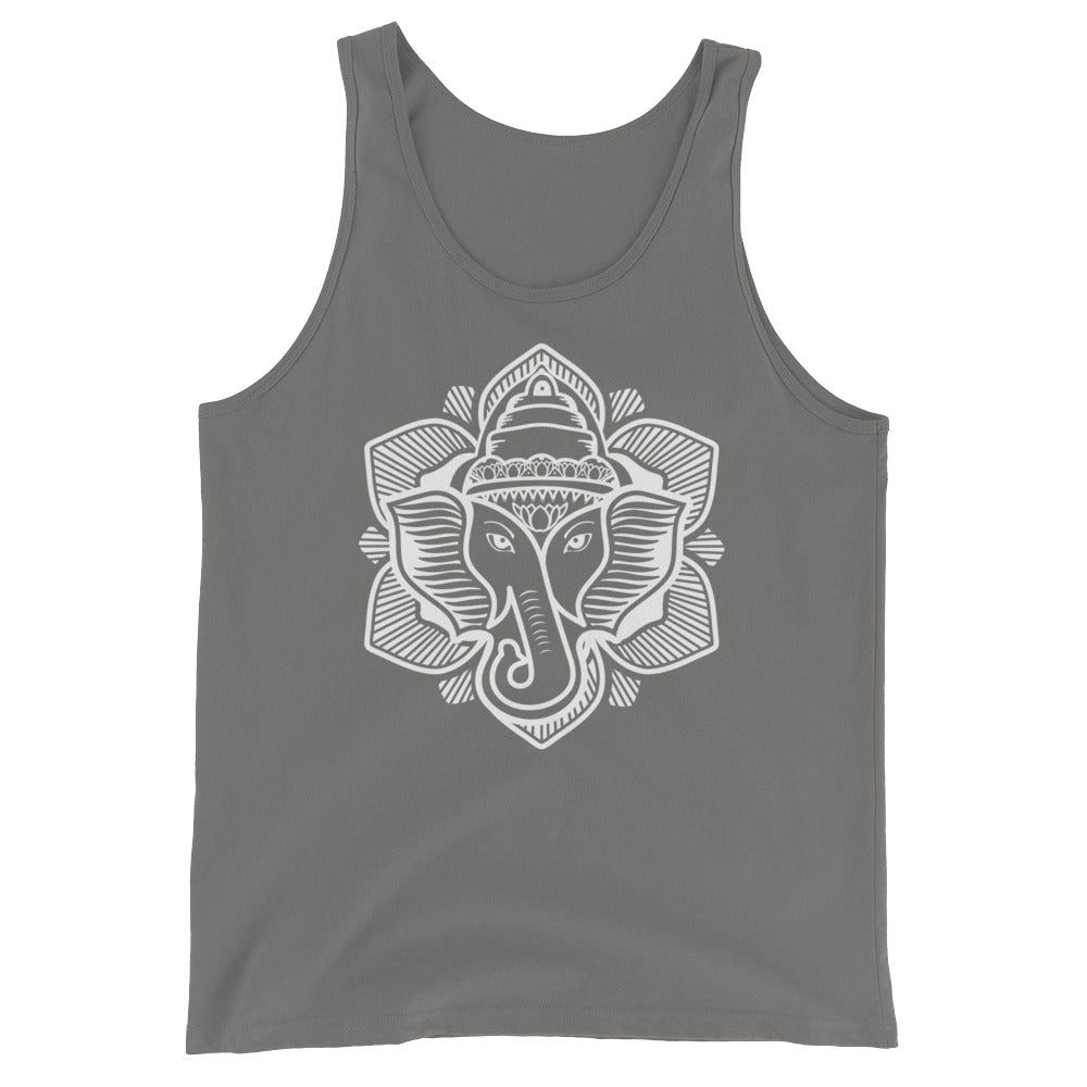 Classic Elephant Lotus Cotton Tank Top