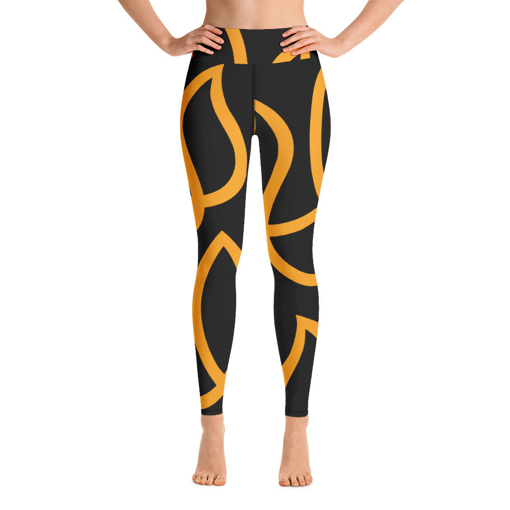 Original Hot Yoga Traverse City-Big Flame Leggings