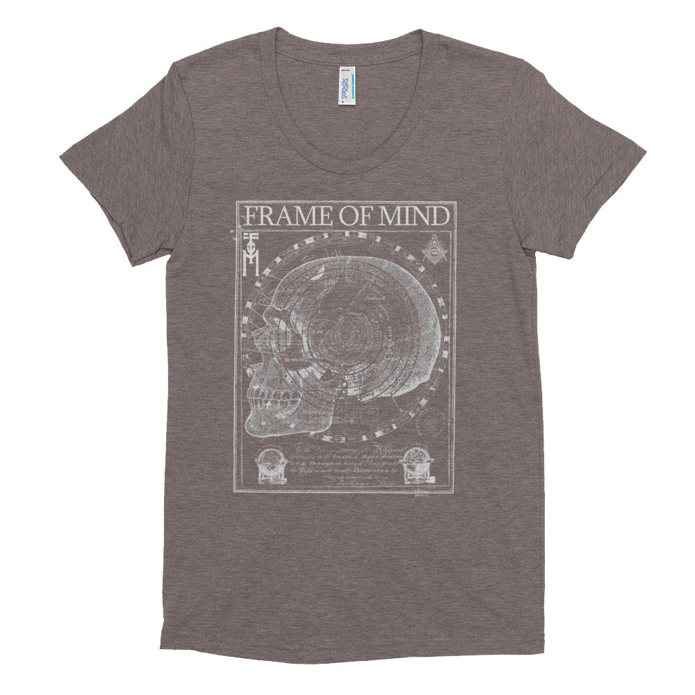 FOM SKULL-Women's Crew Neck T-shirt