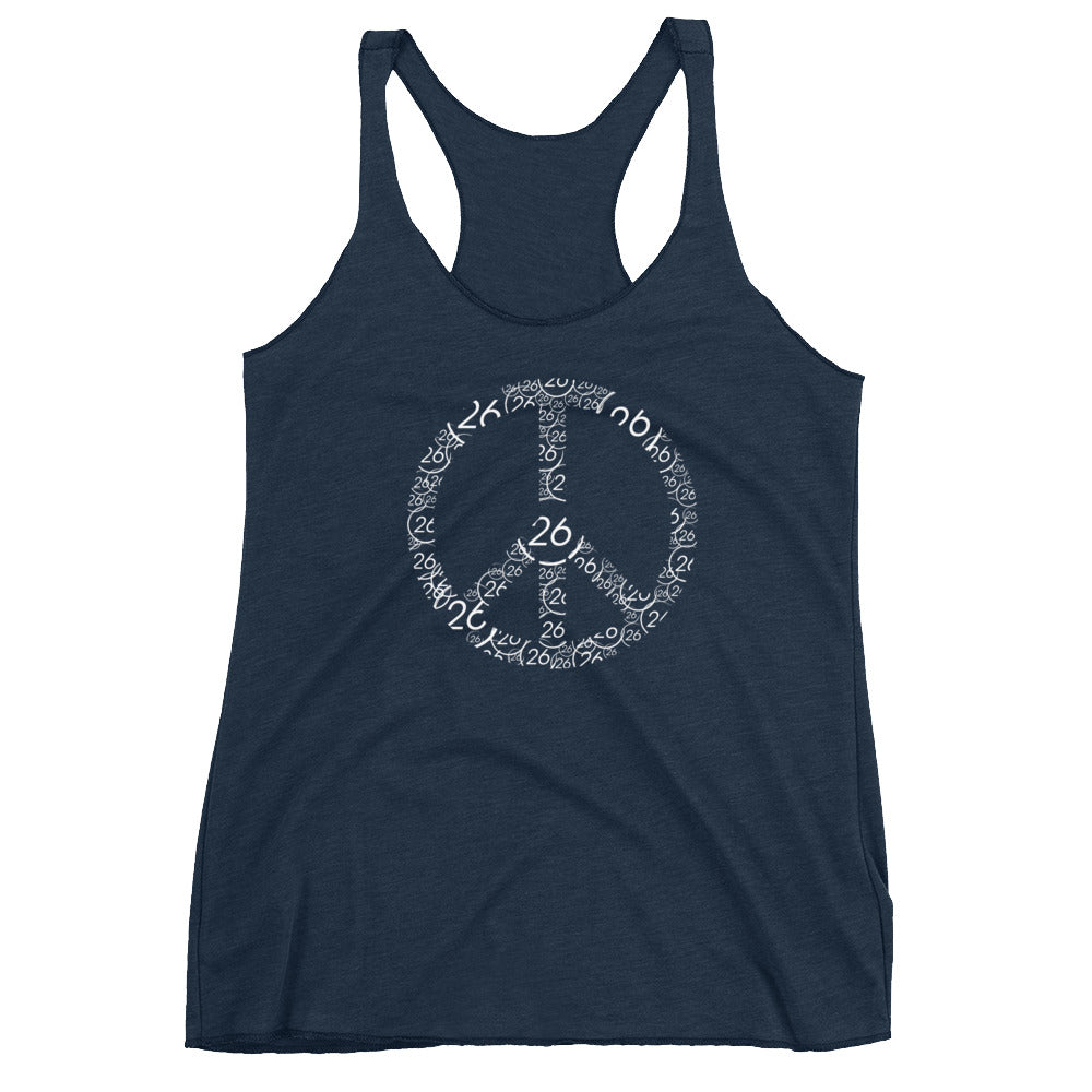 Turbo26-Peace Women's Racerback Tank