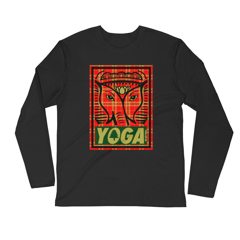 Plaid Yoga Stamp Long Sleeve