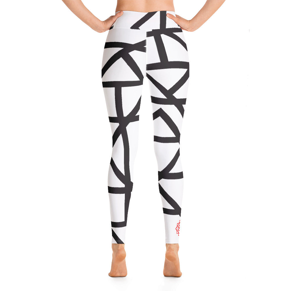 Siddhi School Black + White Geo Leggings