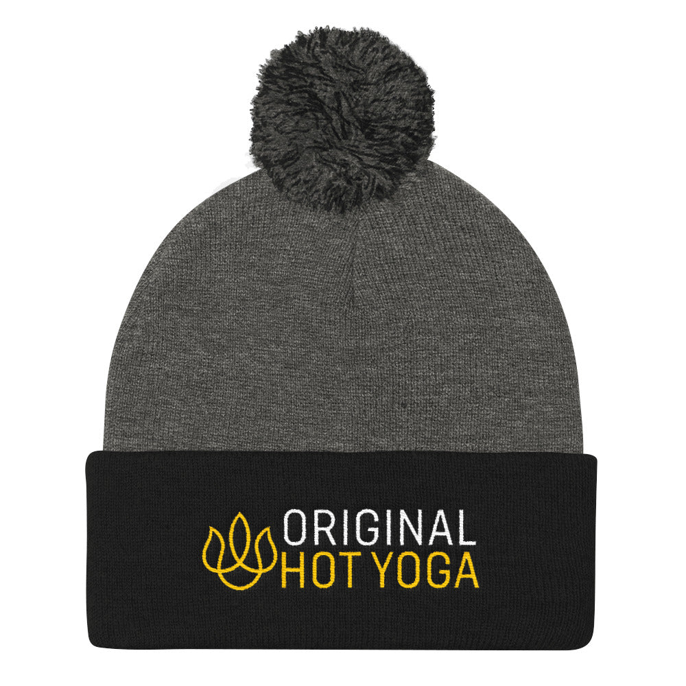 Original Hot Yoga Traverse City-Pom Pom Knit Cap