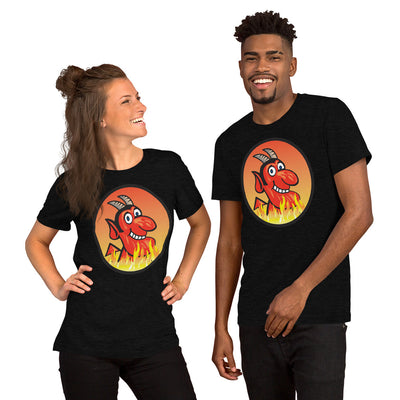 Yoga Hell Devil-Short-Sleeve Unisex T-Shirt