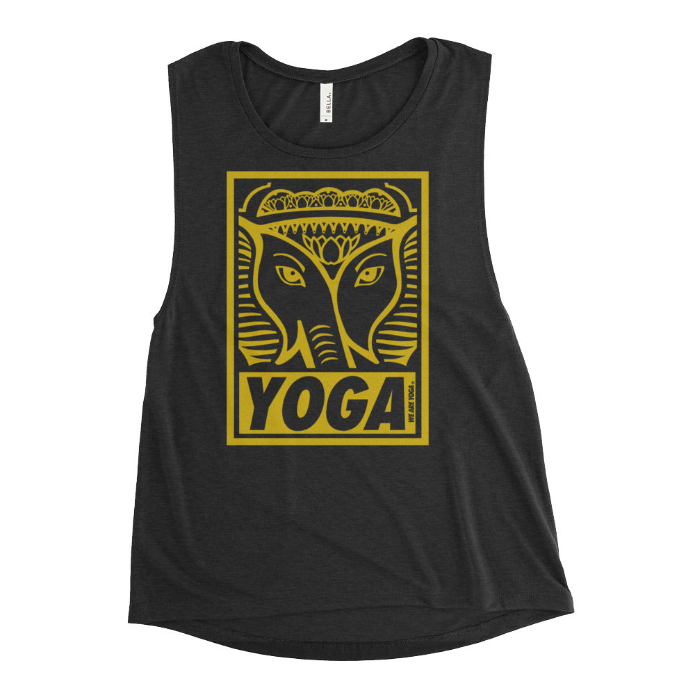 Black + Gold Stamp Team Tank