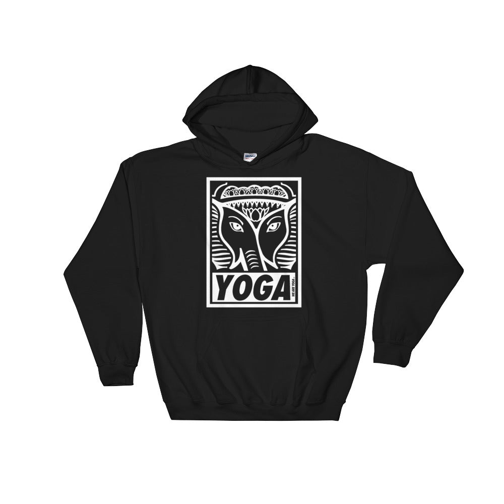 Classic Stamp Hooded Sweatshirt-White