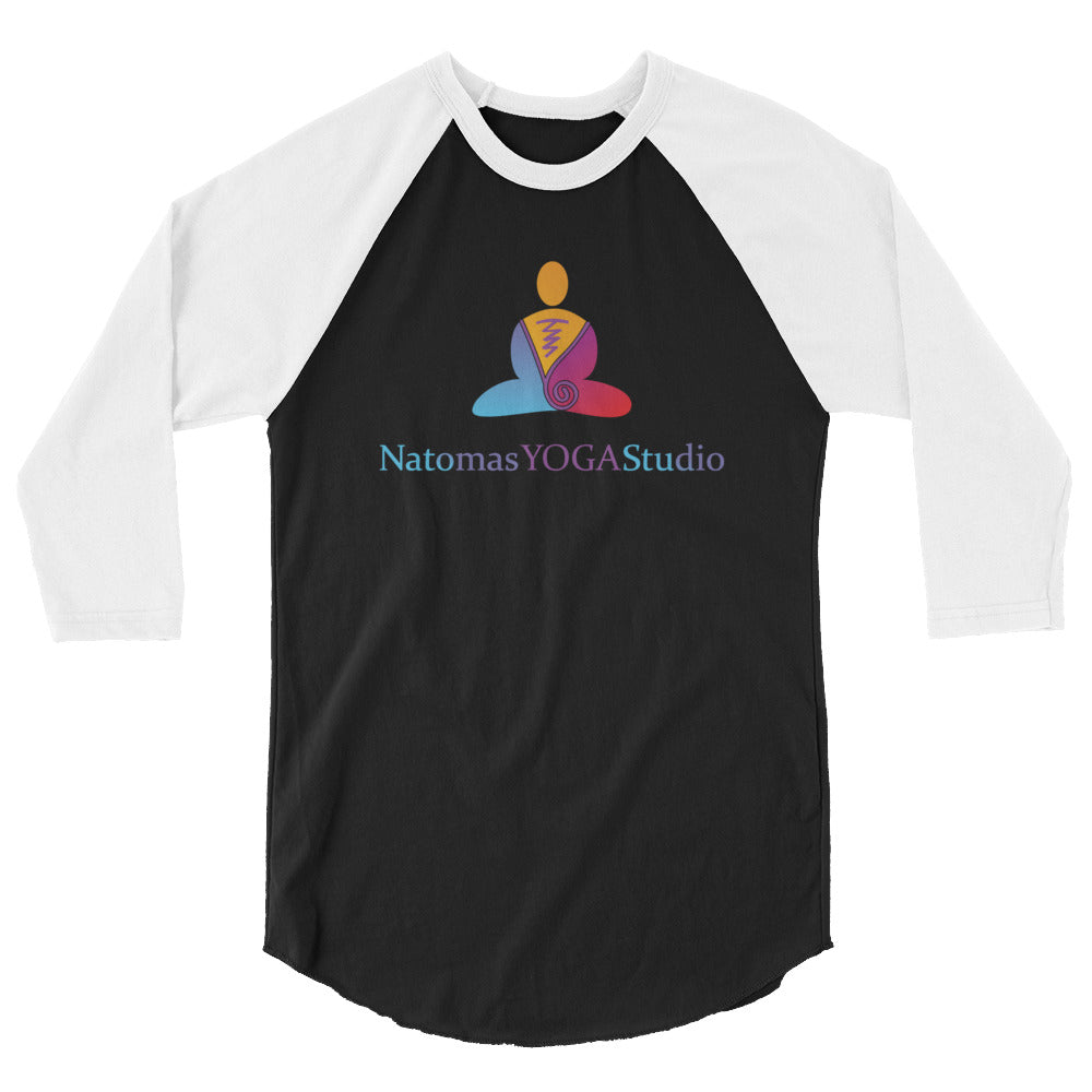 Natomas Yoga Studio-3/4 Sleeve Raglan Shirt